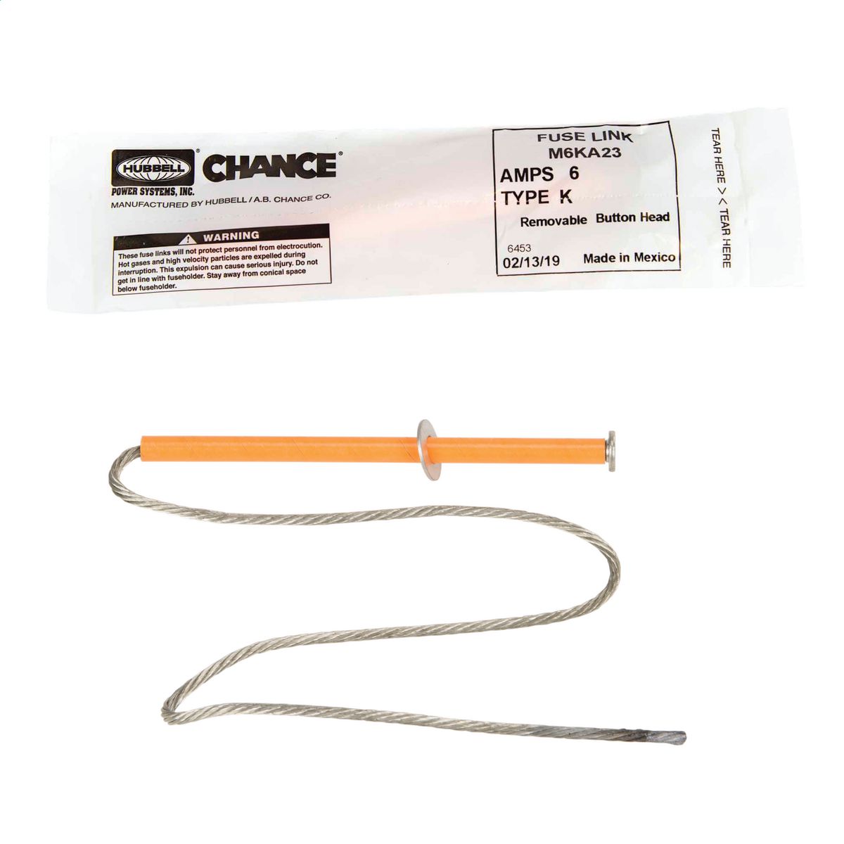 Hilo fusible cabeza removible, Pack 10 unids, curva K, 23", Chance